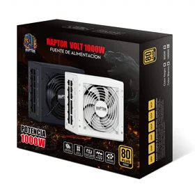 Fuente Raptor 1000W Modular 80 Plus Bronze en La Plata